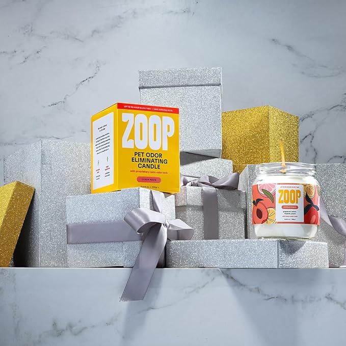 Zoop Pet Odor Eliminating Candle - 100% Natural- Pet Odor Eliminator for Home - Non-Toxic and Eco-Friendly Air Freshening Scented Candles -1 Pack