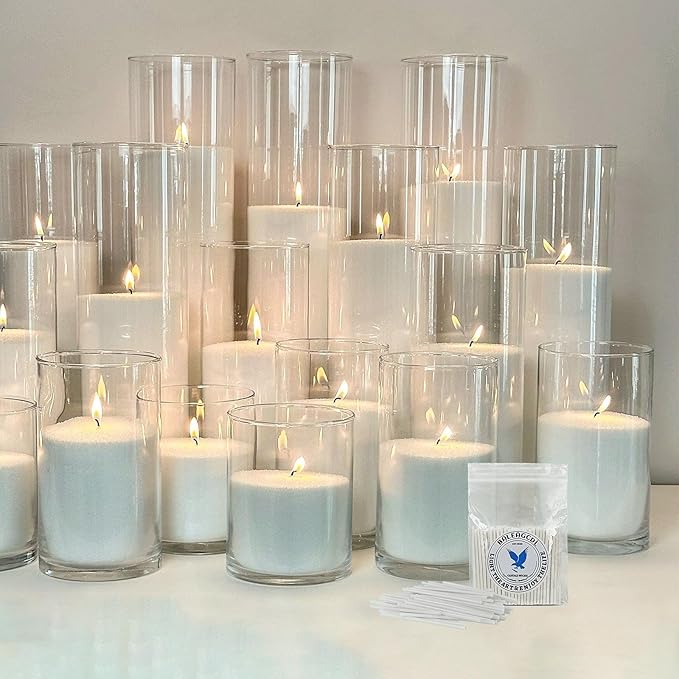 Pearled Candle Extra Wicks 500 Pack for Pearled Candle Making - 2 Inch White Cotton Candle Wicks in Bulk for Candle Making DIY