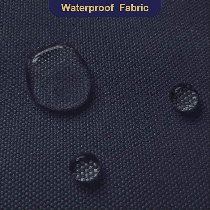 Foreate Waterproof Canvas Fabric by The Yard 600D Upholstery Fabric for Chairs 58" Wide Indoor Outdoor Water Resistant Canvas Polyester Material Sewing DIY Cloth, 15 Yards Navy Blue