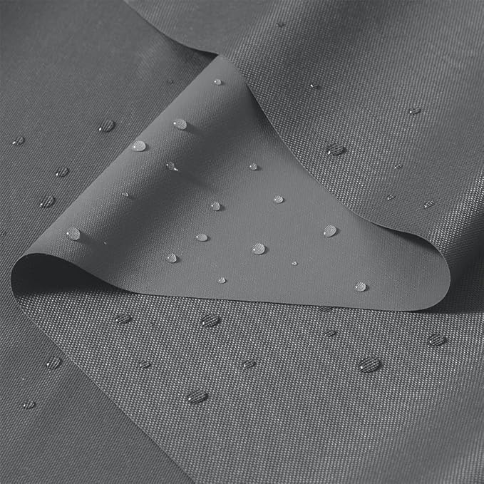 600D Nylon Fabric for Outdoor Furniture, 59" Wide Waterproof Upholstery Fabric, Soft Lightweight Outdoor Material, Grey Waterproof Material for Chair Cushion Furniture Cover Awning 3 Yard