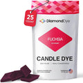 Fuchsia Candle Dye - Made in The USA - Premium Colorants - Highly Concentrated - Popular Colors for Paraffin or Soy Wax - Great for Professionals or Hobbyist - 25 Dye Chips