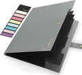 Sooez Accordion File Organizer, Letter Size Expanding File Folder with Labels, 5 Pocket Folders for Document, Portable Paper Bill Receipt Organizer for Home School Office Supplies, A4 Size, Grey