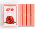 TRUMIRI Fresh Rose Scented Wax Melts - Made with Non Toxic Soy Wax and Essential Oils - Long Lasting Strong Scent Pet Safe Floral Candle Wax Cubes Tarts for Warmers