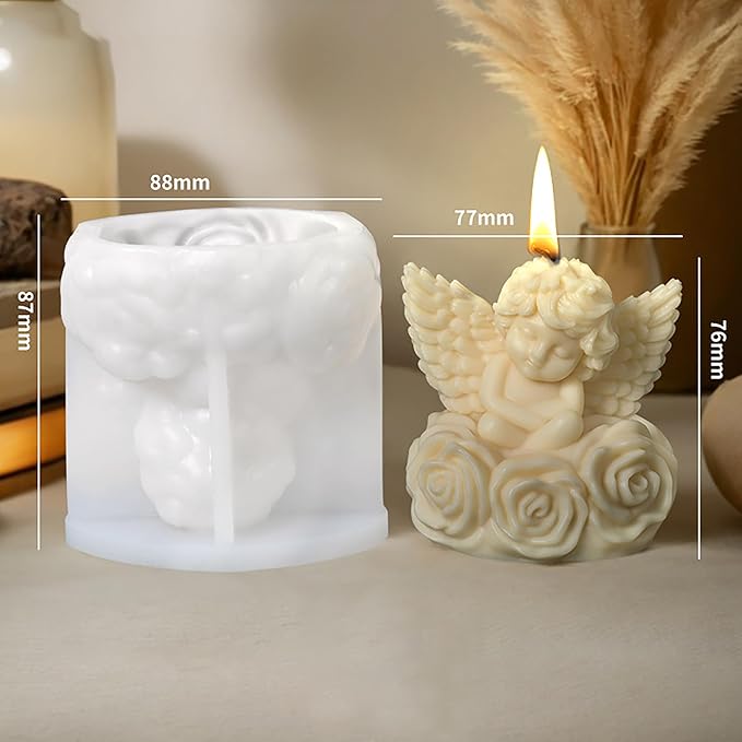 Silicone Nighthawk Mold - Owl Pillar Silicone Resin Casting Molds for Candle & Resin & Soap Craft Supplies