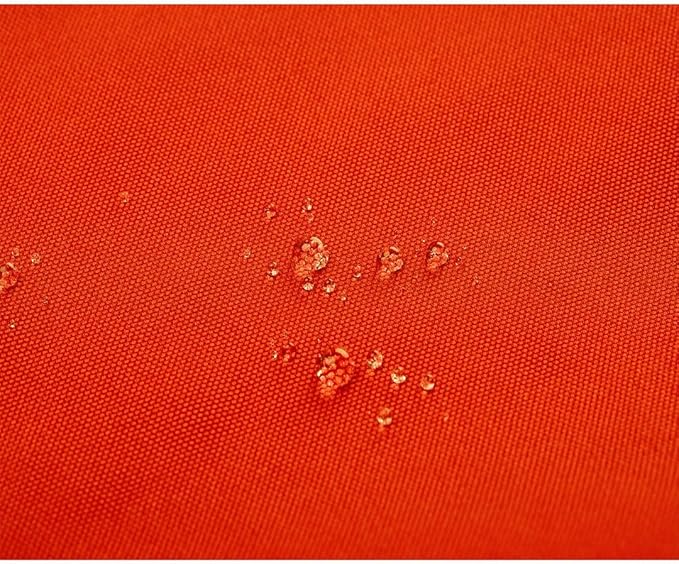Mybecca Waterproof Canvas Marine Fabric 600 Denier Indoor/Outdoor PU Backing UV Protector Orange 1 Yards