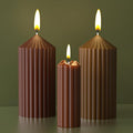 2 Pack Stripe Cylinder Pillar Spiral Candle Resin Mold - Resin Casting Silicone Molds for Home Decor & Candle Making Wave Spiral Mold