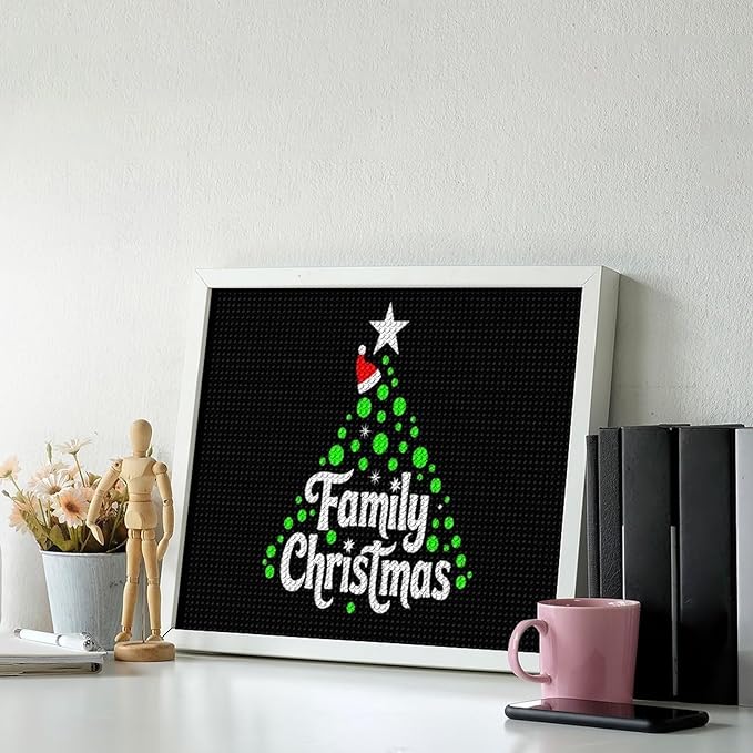 AIVKIEJK Diamond Painting Kits for Adults - Cute Family Christmas Painting DIY 5D Full Drill Diamond Dots Paintings with Diamonds Gem Art and Crafts Home Decor 16"x20"