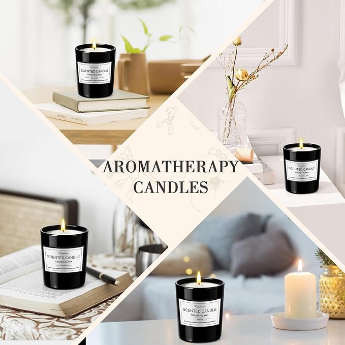 12 Pack Scented Candles Gifts Set for Women and Men, Candles for Home Scented, Natural Soy Wax 180H Long Burning, Aromatherapy Candle Bulk Gift Set for Women Christmas Birthday Thanksgiving Mother