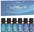 ARVIDSSON Essential Oil Blends Set, Well-Being Blend Gift Set - Sweet Dreams, Happy, Serenity, Breathe, Energy, Air Freshening, Natural Essential Oils for Diffusers, Candle Making