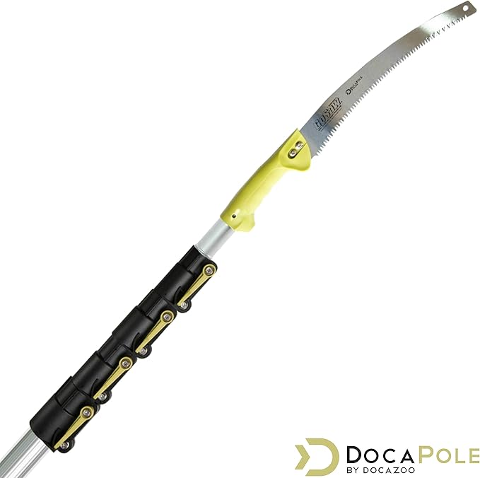 DOCA Gardening Tools Attachment - Extension Pole for Tree Trimming, Fruit Picker, Roof Rake for Leaves - Pole Saw