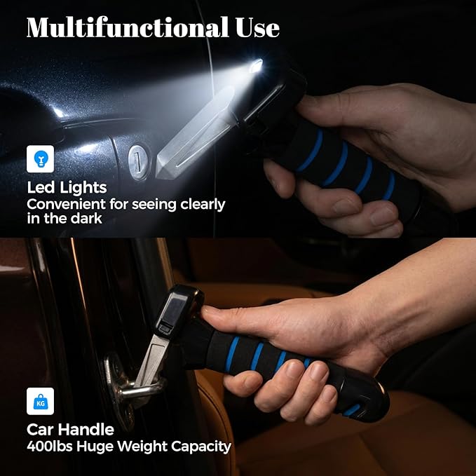 Car Door Handle for Elderly Mobility Car Handle Assist Multifunction Automotive Grab Handles Car Cane for Seniors and Handicapped