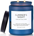 M&SENSE Summer's Night Scented Candles for Home, 19.4oz Large Natural Organic Soy Candles, 110 Hours Long Lasting, Non Toxic Clean Burn, Strong Manly Romantic Scent for Bath Stress Relief Relaxation