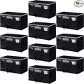 StorageRight Heavy Duty Moving Boxes-Moving Bags with Zipper, Reinforced Handles and Tag Pocket-Collapsible Moving Supplies-Totes for Storage Great for moving, Storage and Travel 93L(Black-10 Pack)