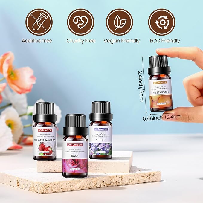 Nuanchu 108 Pcs Essential Oils Set 10ml Fragrance Oil Aromatherapy Kit for Diffuser Humidifier Aromatherapy-Oils for Candle Making