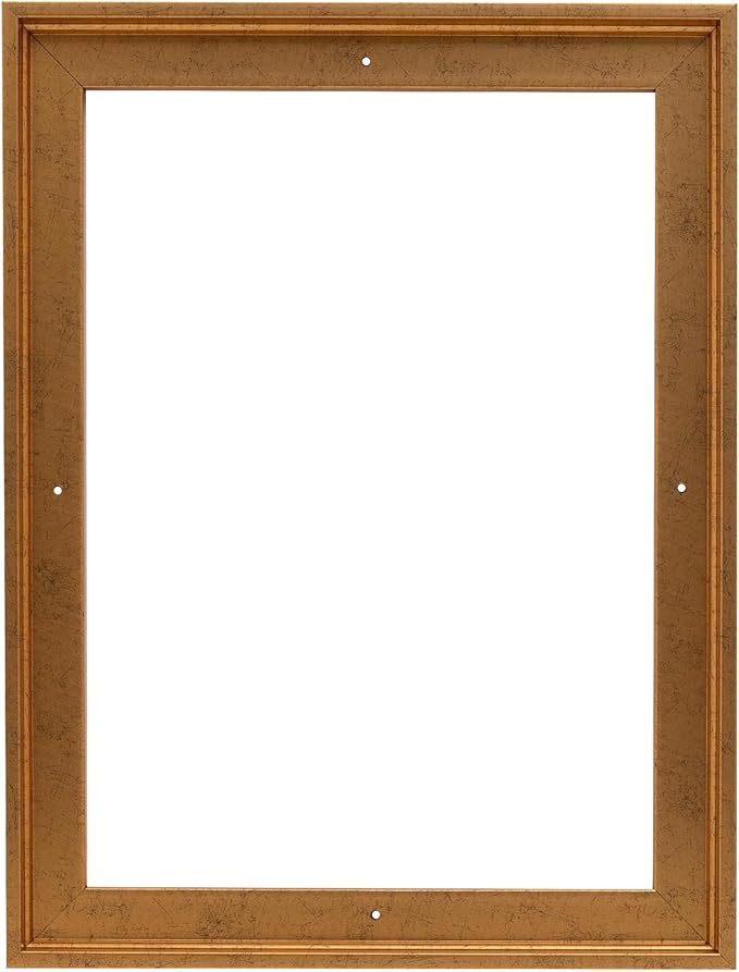 Pixy Canvas Floater Frame 8x14 for 3/4 (0.75) inch Deep Canvas Paintings/Canvas Prints/Wood Canvas Panels/Wall Art/Wall Decor/Home Decor/Artwork (Rustic Gold, 8 x 14 inch, Portrait)