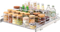 VEVOR 21.5" Wx21 Dx3.5 H Pull Out Cabinet Organizer, Heavy Duty Slide Out Pantry Shelves, Chrome-Plated Steel Roll Out Drawers, Storage for Home, Under Sink, 23" Wx22 Dx7 H Install Size for Cabinet