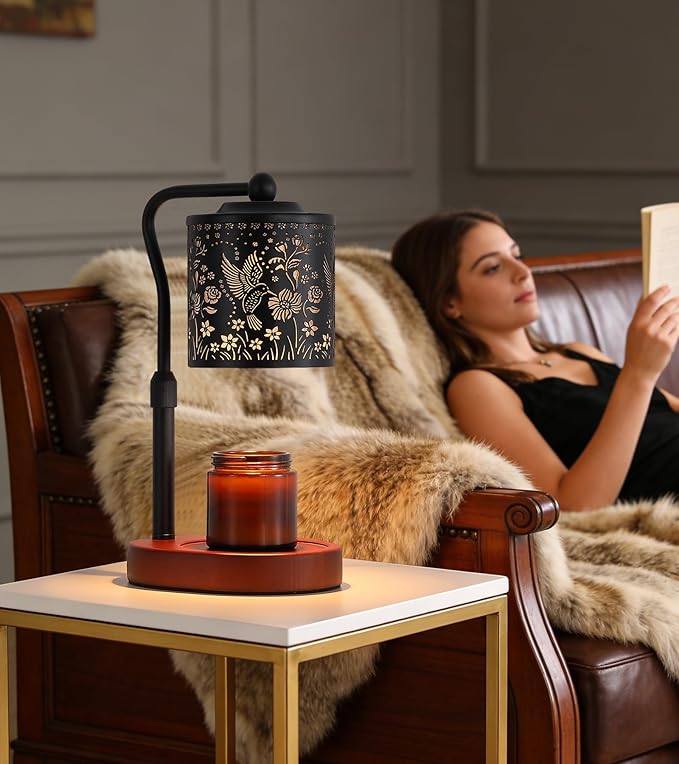 MEIXISUE Candle Warmer Lamp with Timer, Bird Candle Warmer Lamp with Jar Candles,Wax Melt Warmer for Housewarming Gift, Birthday Mother's Day Valentines Gifts for Women,Mom,Sister,Bedroom Decor