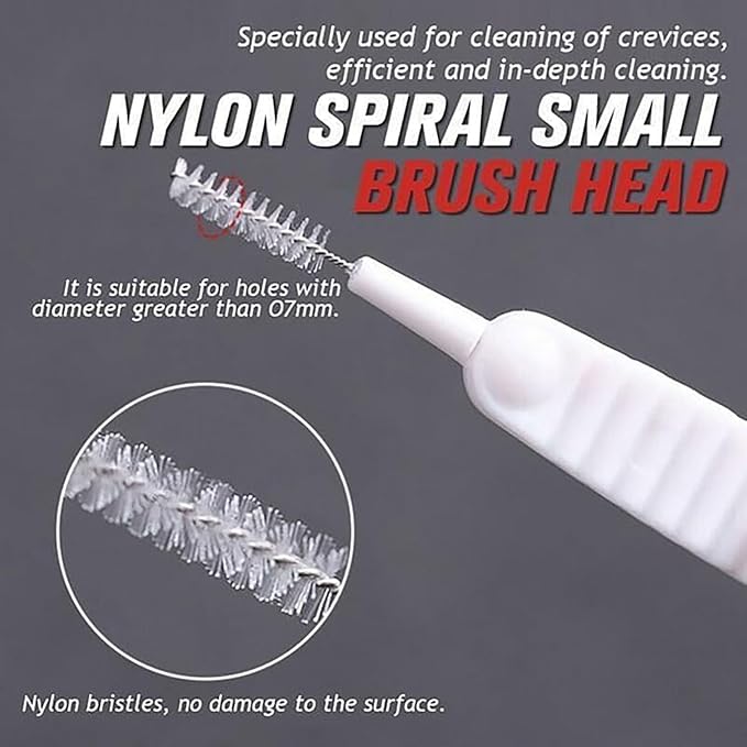 Shower Head Cleaning Brush, 2026 Upgrade Shower Head Cleaning Brush for Small Hole Gap Hole Anti-Clogging Cleaning Brush Multifunctional Shower Head Cleaner Tool for Household (10pcs)
