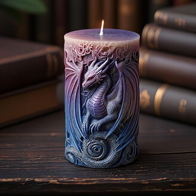 Dragon Silicone 3D Flower & Rose Mold - Peony & Candle Making Molds for Resin, Clay & Soap Craft Supplies