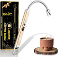 Electric Candle Lighter, Best Stocking Stuffers 2025 for Women Men Adults, Birthday Gift for Women Wife Mom Sister Nana Men, Long Rechargeable Lighter for Candle Grill Home Kitchen BBQ Camping