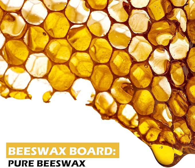 30Pcs Beeswax Sheets for Candle Making, Natural Wax Foundation for Bee Frames, DIY Candle Making Kit, Bees Wax Sheets for Beehives Honey (16.34 x 7.68inch)