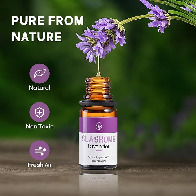 Essential Oils for Diffusers for Home - 12x10ml, for Candle Making, Natural Scented Oils for Diffuser, Humidifier, Spa & Gifts with Wood Box - Lavender, Peppermint, Sweet Orange, Tea Tree &More