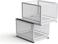 Pull Out Cabinet Organizer, Slide Out Drawers Fixed with Adhesive Nano Film, Pantry Shelves Sliding Drawer Storage Organization for Kitchen (Double Layer 11.8 * 9.4 * 16.6inch/30 * 24 * 42.4cm)