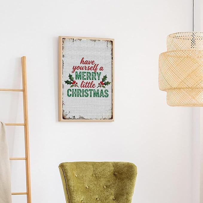 AIVKIEJK Diamond Painting Kits for Adults - Merry Christmas Santa Painting DIY 5D Full Drill Diamond Dots Paintings with Diamonds Gem Art and Crafts Home Decor 8"x12"