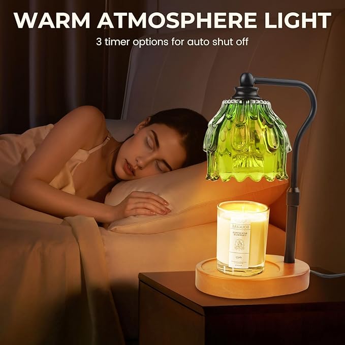 Candle Warmer Lamp with Timer and Wireless Remote Control, Dimmable Candle Warmer for Jar Candles, Height Adjustable Wax Melts Warmer, House Warming Gifts New Home Decor, Gifts for Women Mom