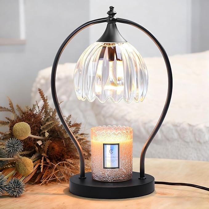 GOODBUY Candle Warmer Lamp with Timer Dimmer - Candle Warmer for Jar Candles - Plug in Wax Melt Warmer Unique Birthday Gifts for Women Mom House Warming Gifts New Home Room Decor