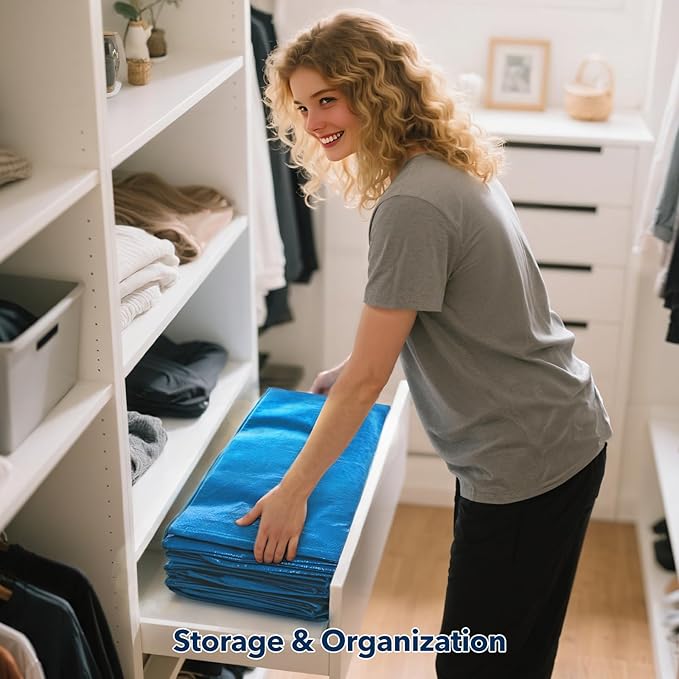 Moving Bags Heavy Duty,Extra Large Moving Bags for Travel/College Packing/Storage/Organization/Seasonal Clothes & Bedding Storage,Moving Supplies Bins,Compatible with Ikea Frakta Cart (Blue,8 Pack)