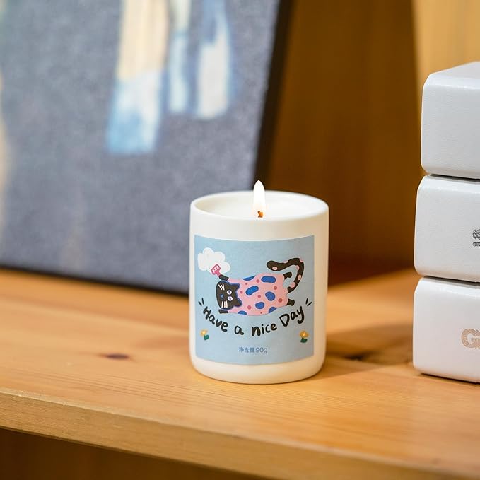 KRD Pet Lover Gifts for Women, 3 Pack Strong Scented Candles Set, 3x3.2oz 60H Burn, Fresh Pet Odor Eliminator for Home Bathroom