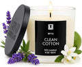 Lulu Candles | Clean Cotton | Luxury Scented Soy Jar Candle | Hand Poured in The USA | Highly Scented & Long Lasting - 6 Oz.