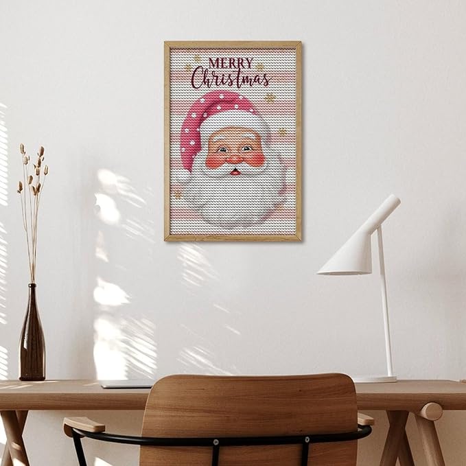 AIVKIEJK Diamond Painting Kits for Adults - Merry Christmas Santa Painting DIY 5D Full Drill Diamond Dots Paintings with Diamonds Gem Art and Crafts Home Decor 8"x12"