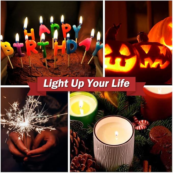 Candle Lighter, Electric Rechargeable USB Lighter, Arc Windproof Flameless Plasma Long Stick, No Butane Fluid, Perfect for Candle BBQ Camping Kitchen Stove, Black and White