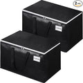 Extra Large Moving Boxes-Moving Bags with Zipper, Carrying Handles and Tag Pocket-Moving Supplies for Space Saving-Totes for Storage - for moving, Storage, Camping and Travel 125L-2 Pack