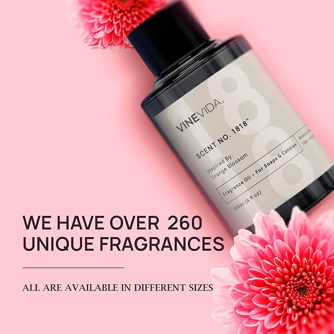 VINEVIDA [32 oz] Grapefruit & Sage; Fragrance Oil for Candle Making and Soap Making - Premium Candle Scents for Soy Candles
