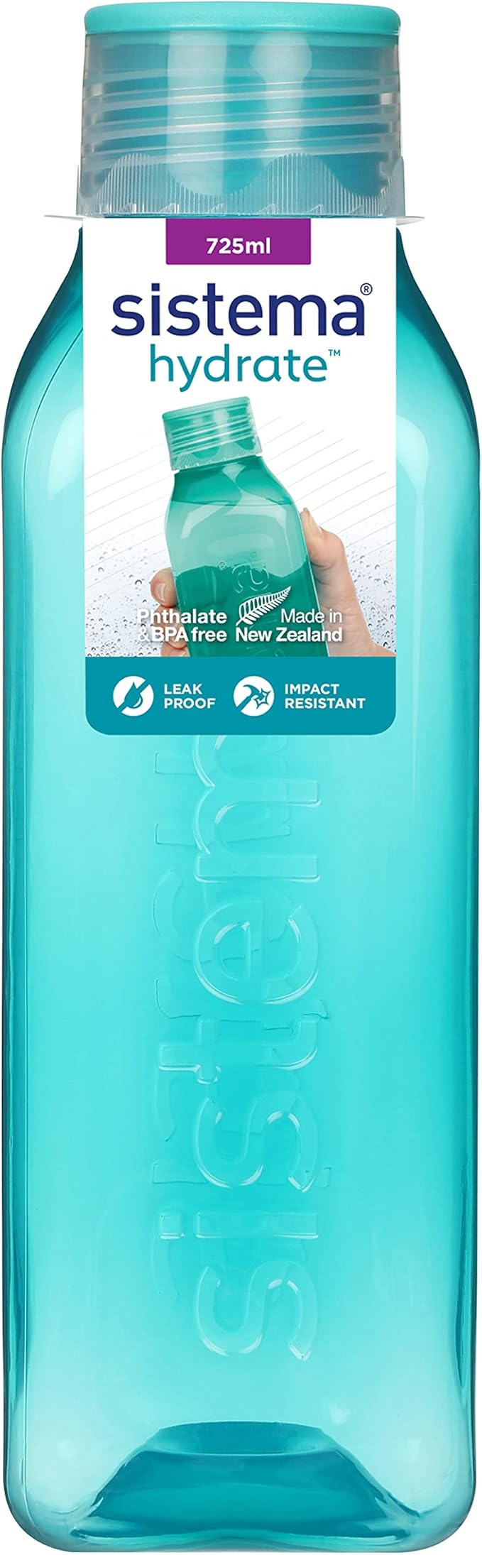 Sistema Retro Square Bottle, 725 ml - Assorted Colours