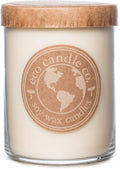 ECO CANDLE CO. Recycled Candle, Naked, 18 oz. Double Wick - Unscented - 100% Soy Wax, No Lead, Kraft Paper Label & Lid, Hand Poured, Phthalate Free, Midwest Grown Soybeans, All Natural Wicks