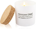 Urban Concepts by DECOCANDLES - Mahogany Teak - Smells Like Teakwood - Highly Scented Soy Candle - Long Lasting Aroma - Hand Poured in USA (9 Oz. Cork)