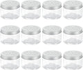 HARFINGTON 12 Pcs Empty Scent Beads Storage Container 4oz/120ml Air Freshener Tins Round Refillable Spice Containers Plastic Jars Sample for Air Freshener Candles Travel Storage