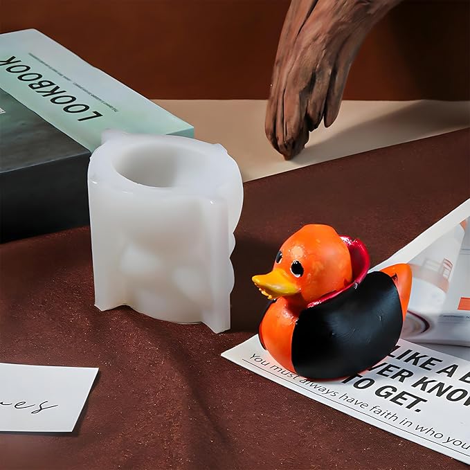 Vampire Duck Candle Silicone Molds Resin Casting Mould for for Halloween Candle Making Polymer Clay Plaster Home Decoration
