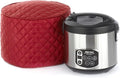 Covermates Keepsakes Rice Cooker Cover – Quilted Appliance Protector for Electric Rice Steamers – Dust & Stain Resistant, Washable Slip‑On Design for Countertop Storage, Red