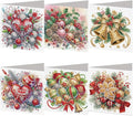 6PCS DIY Christmas Diamond Art Cards with Envelopes, Holiday Greeting Cards Kit for Adults, Festive Christmas Diamond Art Kits for Adults
