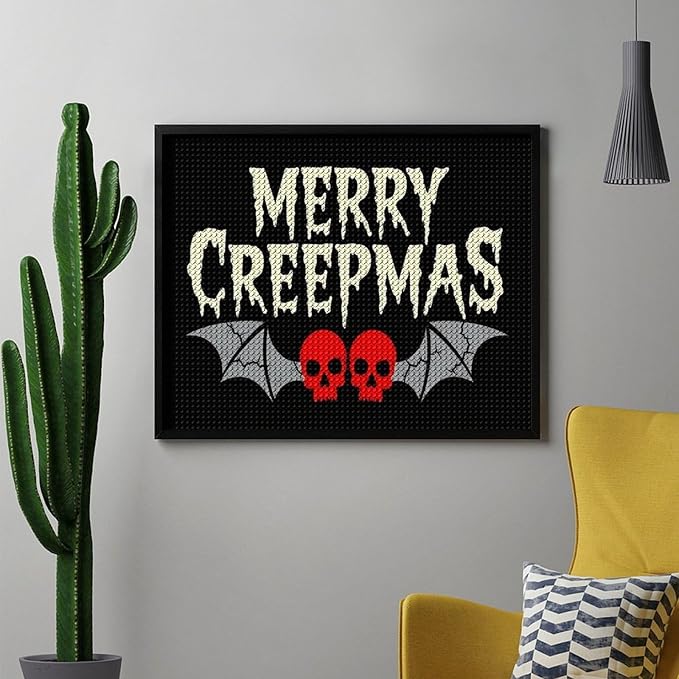 AIVKIEJK Diamond Painting Kits for Adults - Halloween & Christmas Gothic Ghost Christmas Painting DIY 5D Full Drill Diamond Dots Paintings with Diamonds Gem Art and Crafts Home Decor 16"x20"