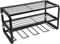 Performance Tool W7701 Power Tool Organizer Wall Mount - Hand Tool Storage Racks, Utility Racks, Drill Holder & More - 3 Tier Sturdy Iron 16" Cordless Tool Organizers
