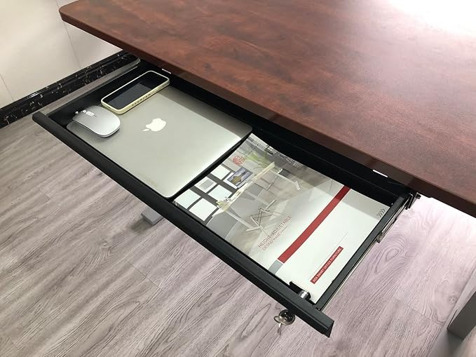 Pull-Out Desk Drawer - Office Storage Organizer Mounts Easily, Space-Saving Slide-Out drawer for Under Desk (24.4 in Internal Width)