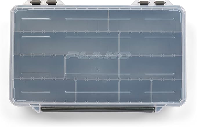 Plano StowAway 3700 Stow Tackle Box, 4 Pack, with Corrosion-Preventive Rustricor, Single Latch Design, Transparent DuraView Lid, Stackable Storage for Fishing Bait, Lures and Gear