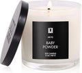 Lulu Candles | Baby Powder | Luxury Scented Soy Jar Candle | Hand Poured in The USA | Highly Scented & Long Lasting (6 Oz.)