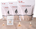 Vogue Candles Granulated Nude Wax Refill – 5LB Pearled Candle Sand Wax – Sand Candle Kit with 150 Cotton Wicks for Christmas Candles – Plant-Based & Reusable for Clean Burning & Décor (3 Pack)